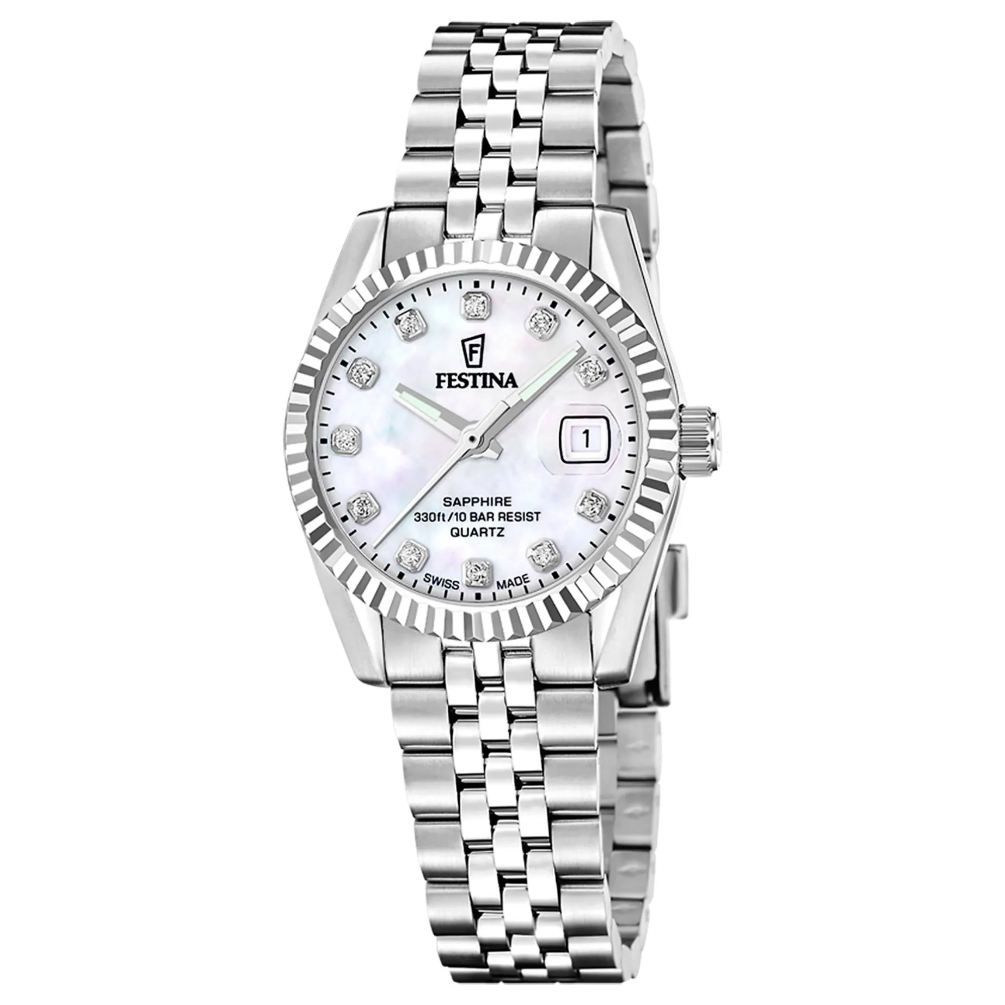 Festina Swiss Made F20087/1 Women's Classic Analogue Quartz Watch sold by H.S. Johnson