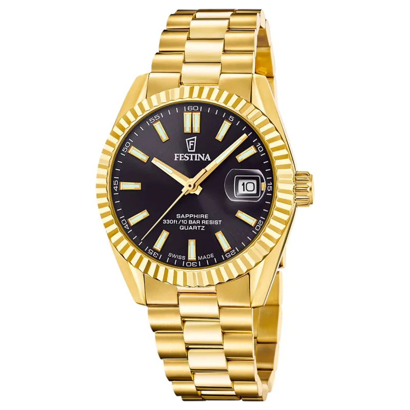 Festina Swiss Made F20086/B Men's Classic Analogue Quartz Watch made by H.S. Johnson