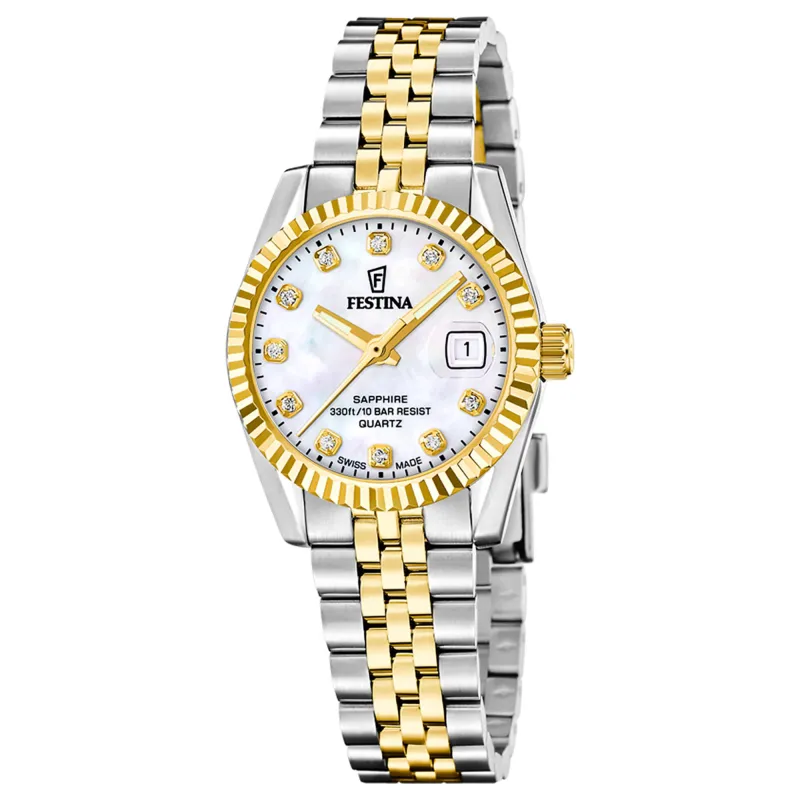 Festina Swiss Made F20088/1 Women's Classic Analogue Quartz Watch made by H.S. Johnson