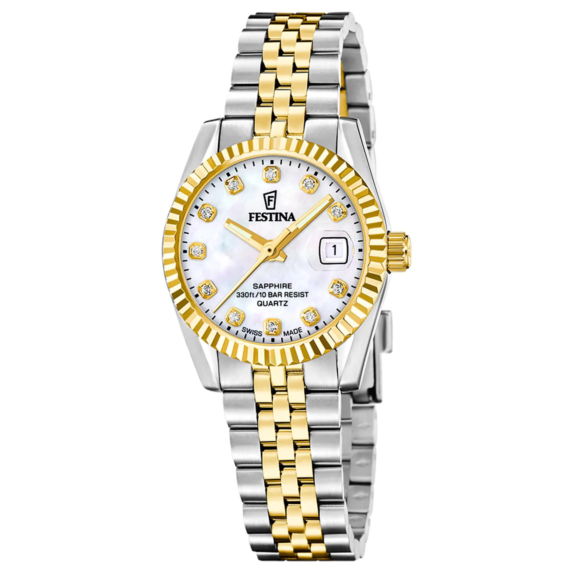 Festina Swiss Made F20088/1 Women's Classic Analogue Quartz Watch sold by H.S. Johnson