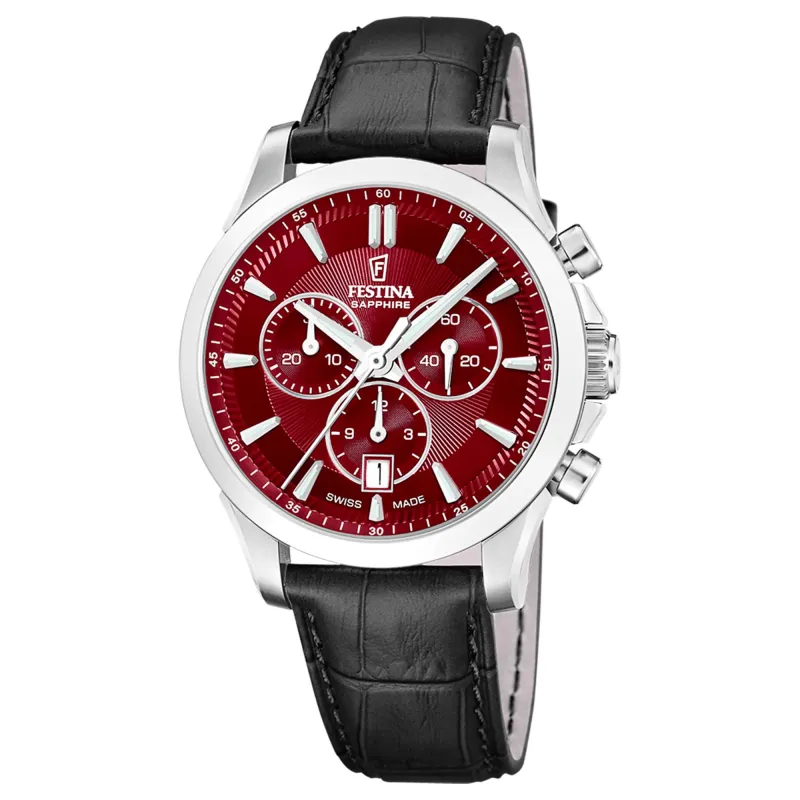 Festina Swiss Made F20094/6 Men's Chronograph Quartz Watch made by H.S. Johnson