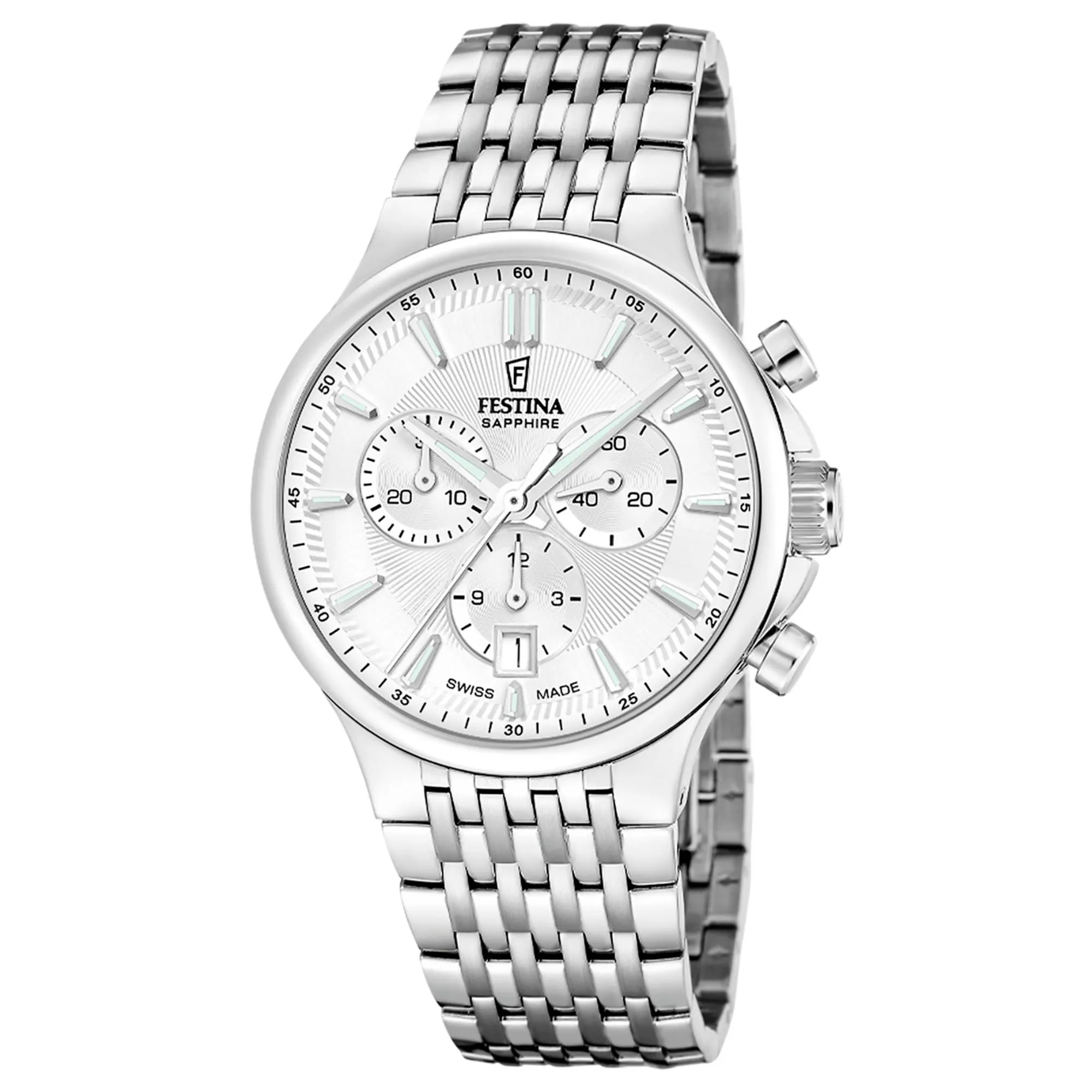 Festina Swiss Made F20093/1 Men's Chronograph Quartz Watch sold by H.S. Johnson