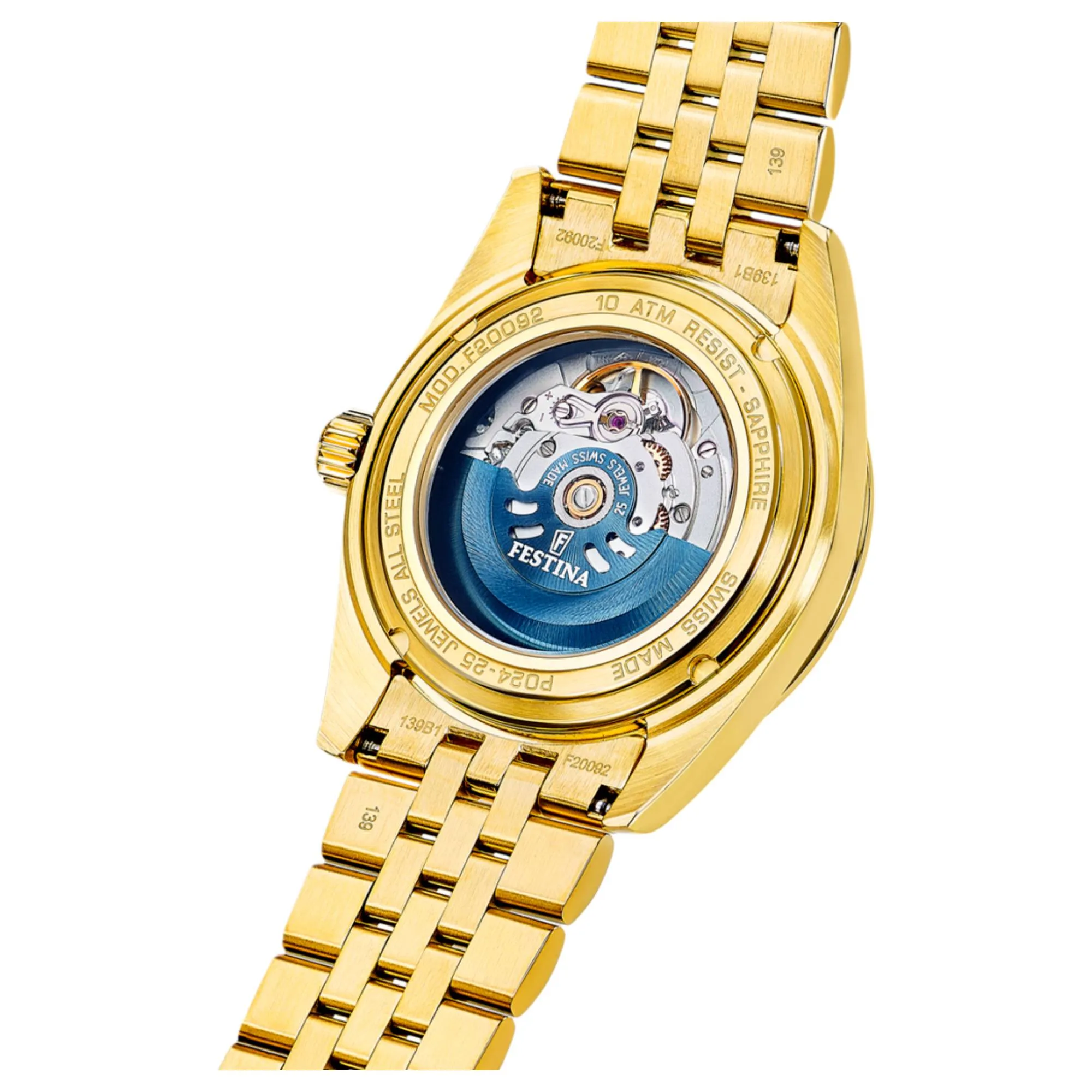 Festina Swiss Made F20092/1 Men's Classic Analogue Automatic Watch sold by H.S. Johnson product image thumbnail 3