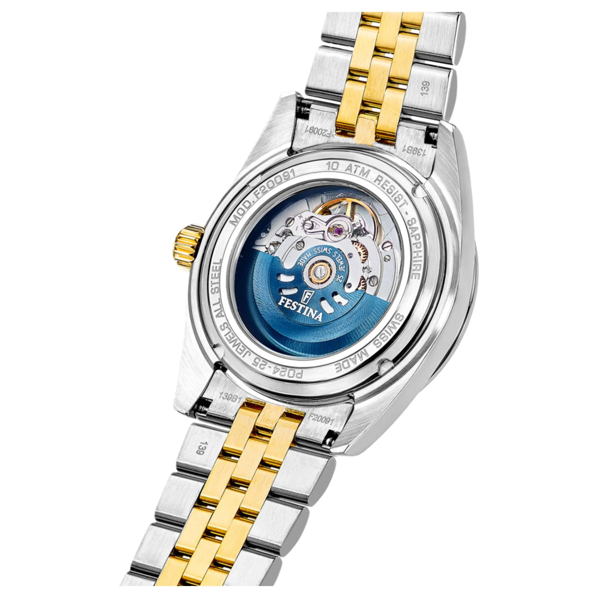 Festina Swiss Made F20091/2 Men's Classic Analogue Automatic Watch sold by H.S. Johnson product image thumbnail 3