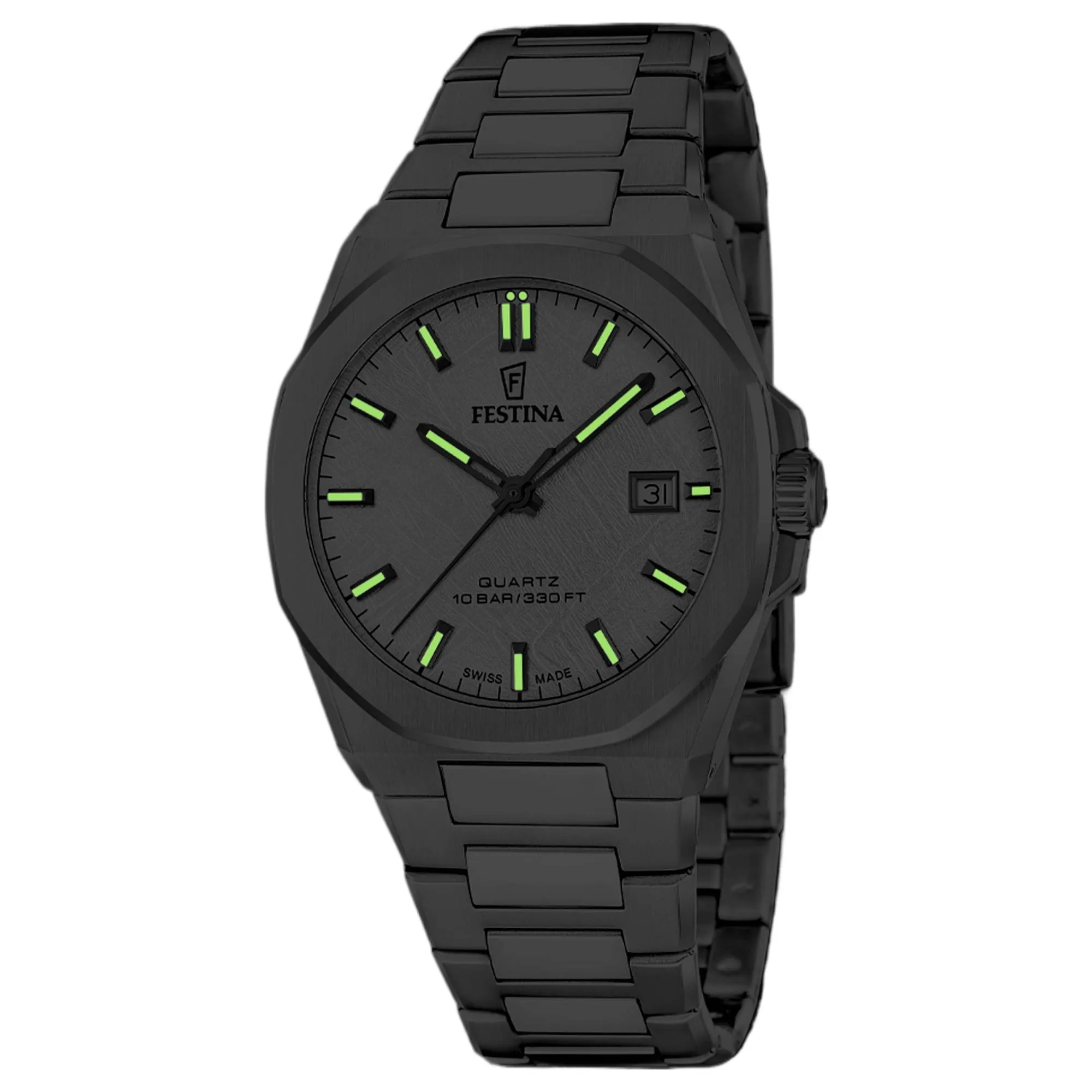 Festina Swiss Made F20100/1 Men's Classic Analogue Quartz Watch sold by H.S. Johnson product image thumbnail 2