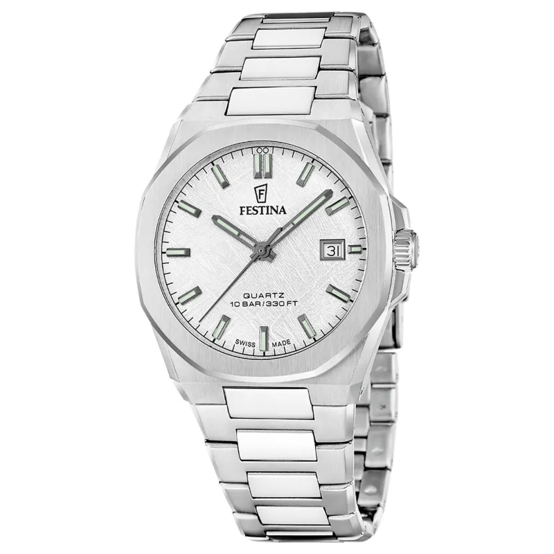 Festina Swiss Made F20100/1 Men's Classic Analogue Quartz Watch made by H.S. Johnson