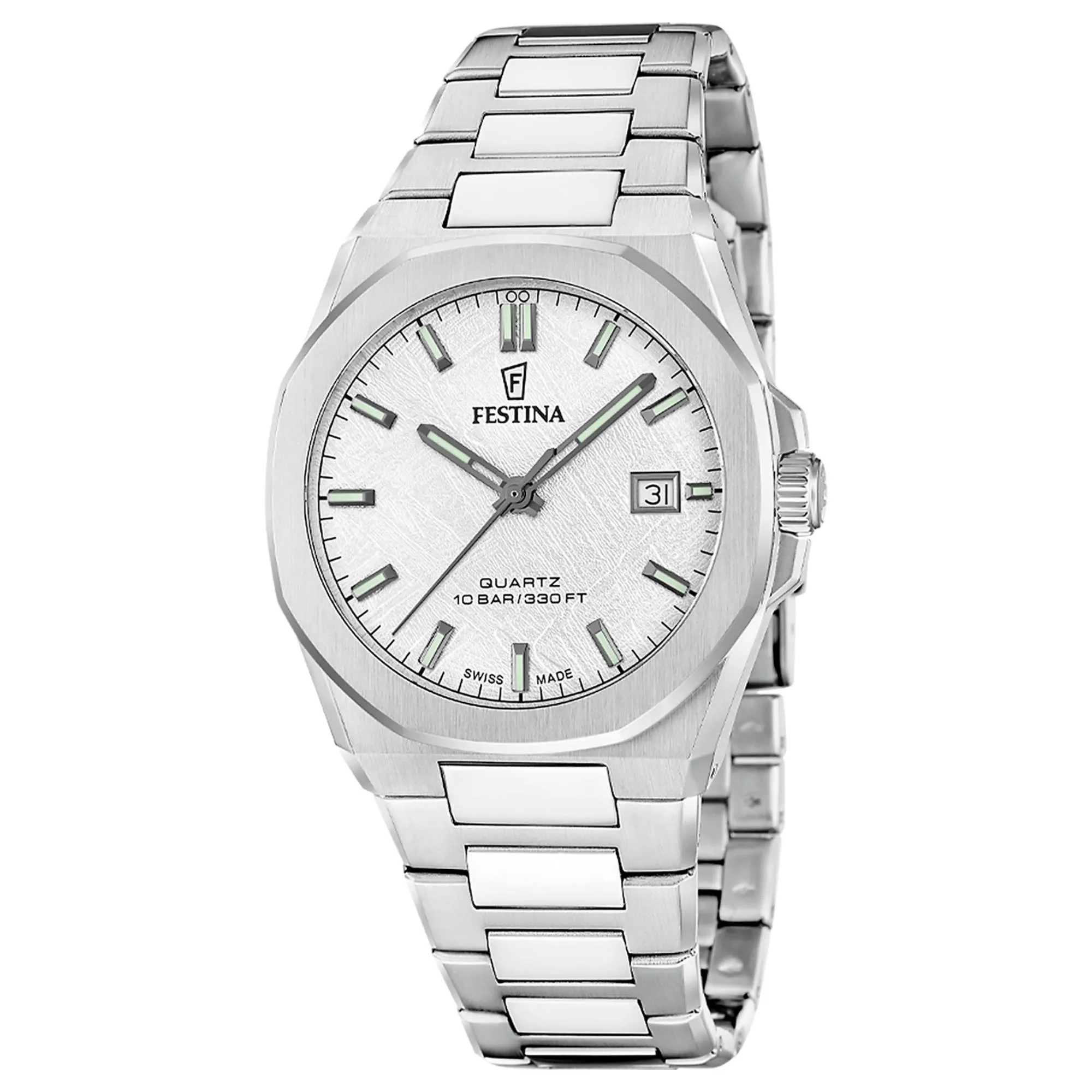 Festina Swiss Made F20100/1 Men's Classic Analogue Quartz Watch sold by H.S. Johnson