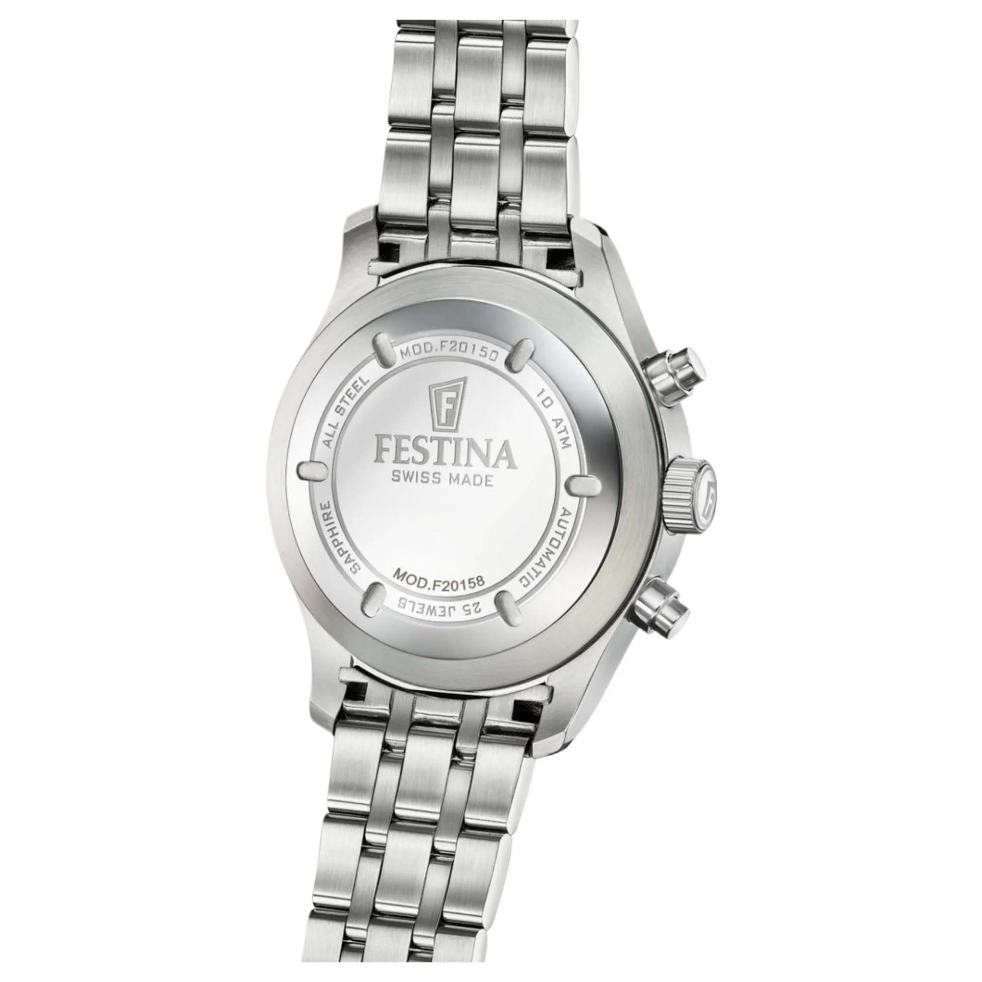 Festina Swiss Made F20158/2 Men's Chronograph Analogue Automatic Watch sold by H.S. Johnson product image thumbnail 2