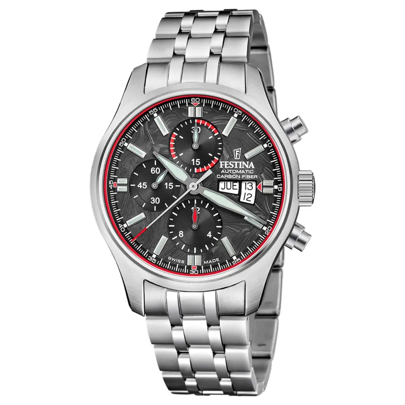 Festina Swiss Made F20158/2 Men's Chronograph Analogue Automatic Watch made by H.S. Johnson