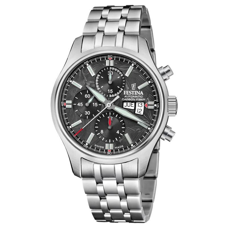 Festina Swiss Made F20158/1 Men's Chronograph Analogue Automatic Watch made by H.S. Johnson