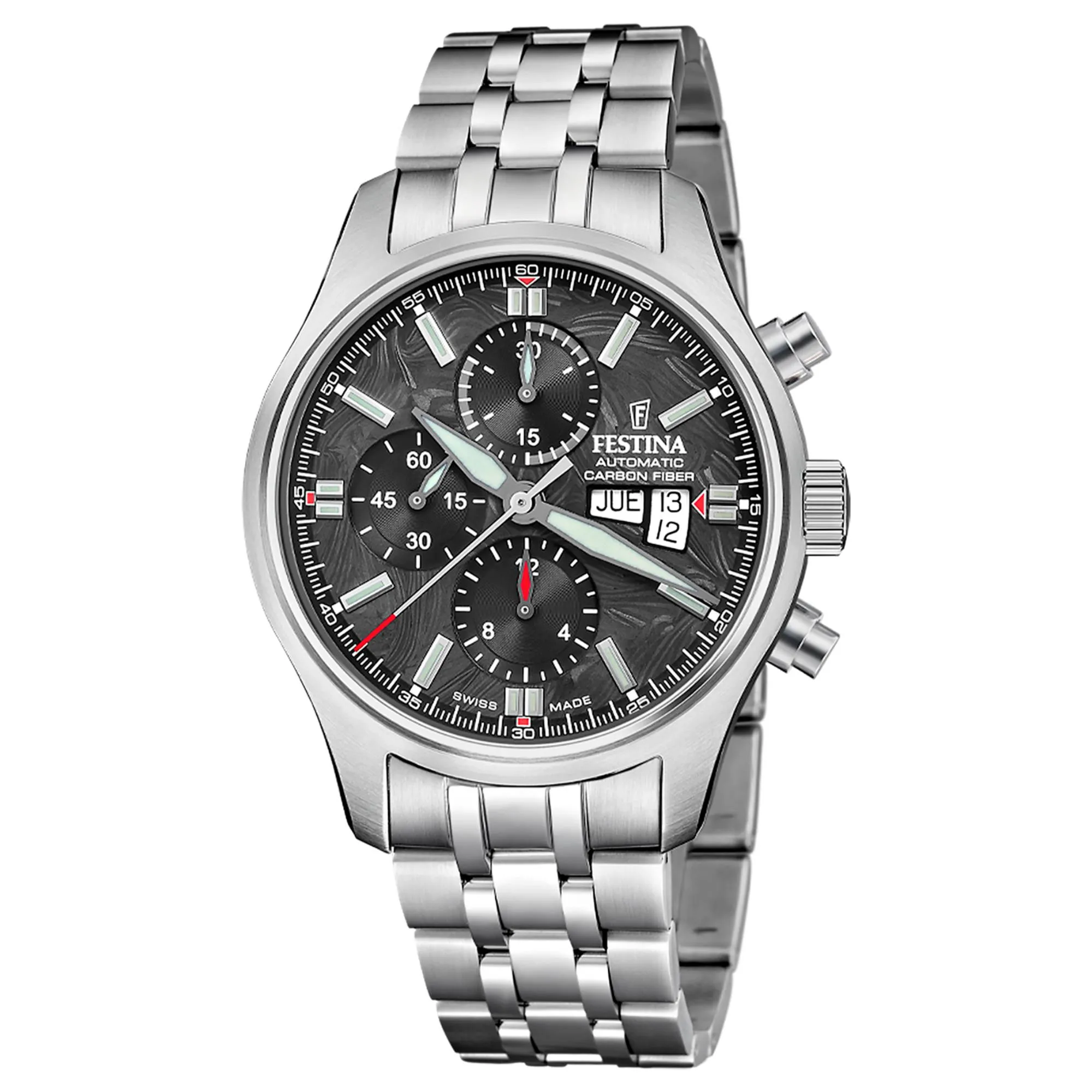 Festina Swiss Made F20158/1 Men's Chronograph Analogue Automatic Watch sold by H.S. Johnson