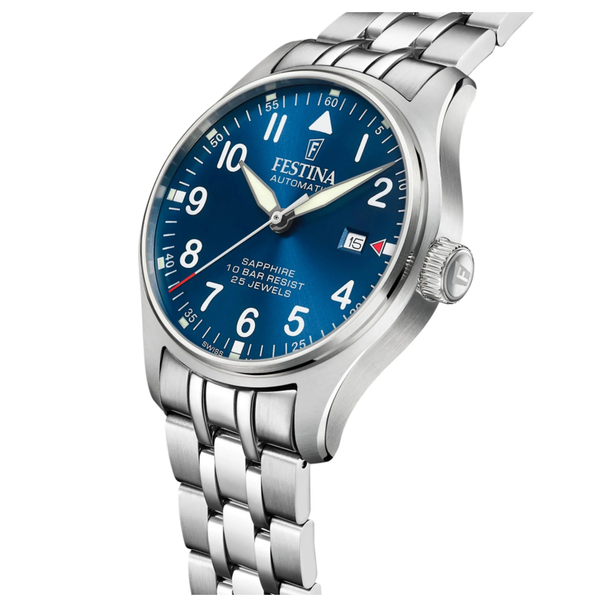 Festina Swiss Made F20151/C Men's Classic Analogue Automatic Watch sold by H.S. Johnson product image thumbnail 2