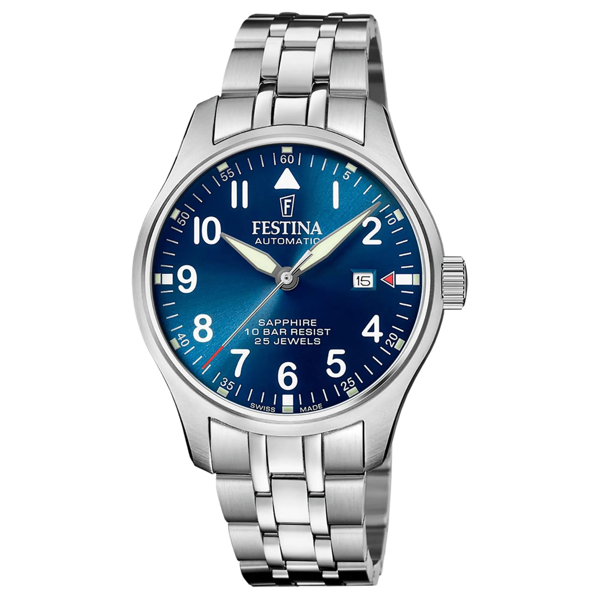 Festina Swiss Made F20151/C Men's Classic Analogue Automatic Watch sold by H.S. Johnson