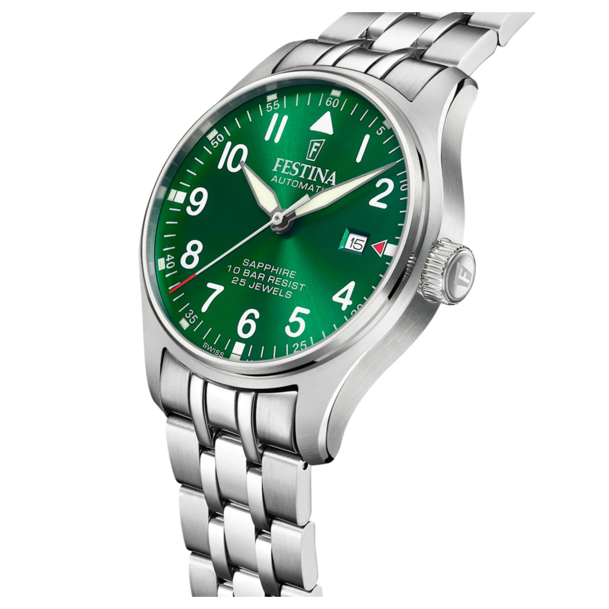 Festina Swiss Made F20151/B Men's Classic Analogue Automatic Watch sold by H.S. Johnson product image thumbnail 2