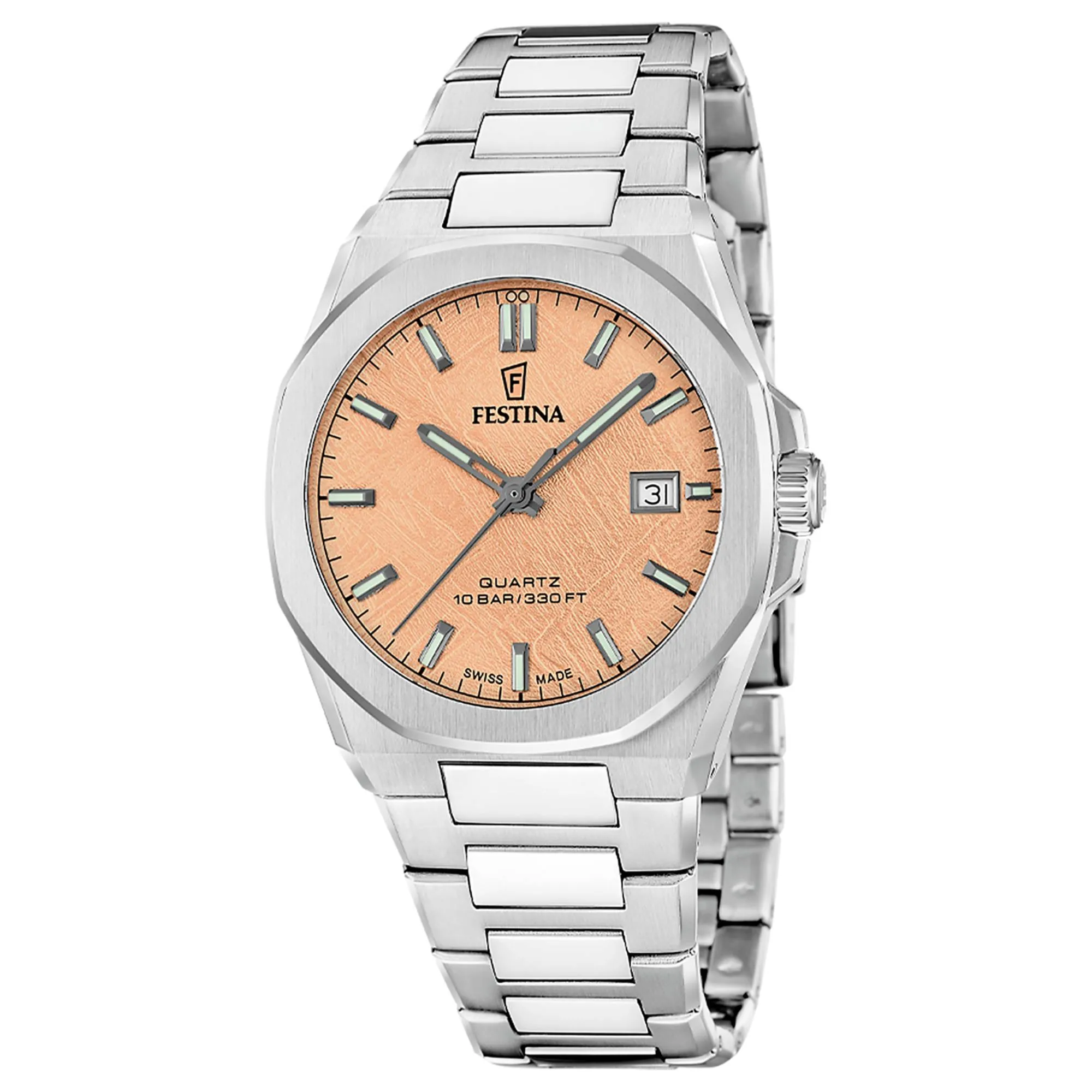 Festina Swiss Made F20100/6 Men's Classic Analogue Quartz Watch sold by H.S. Johnson