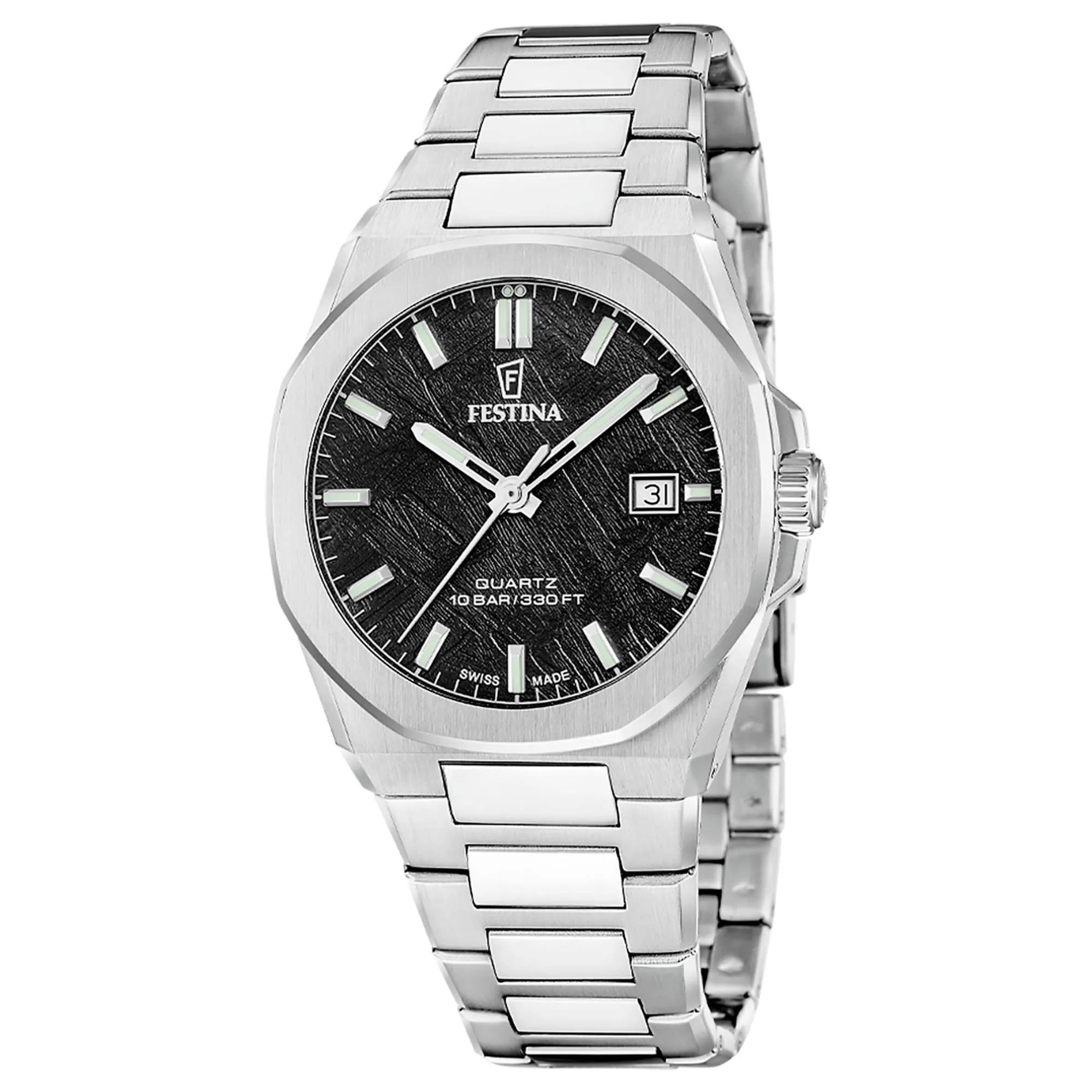 Festina Swiss Made F20100/5 Men's Classic Analogue Quartz Watch sold by H.S. Johnson
