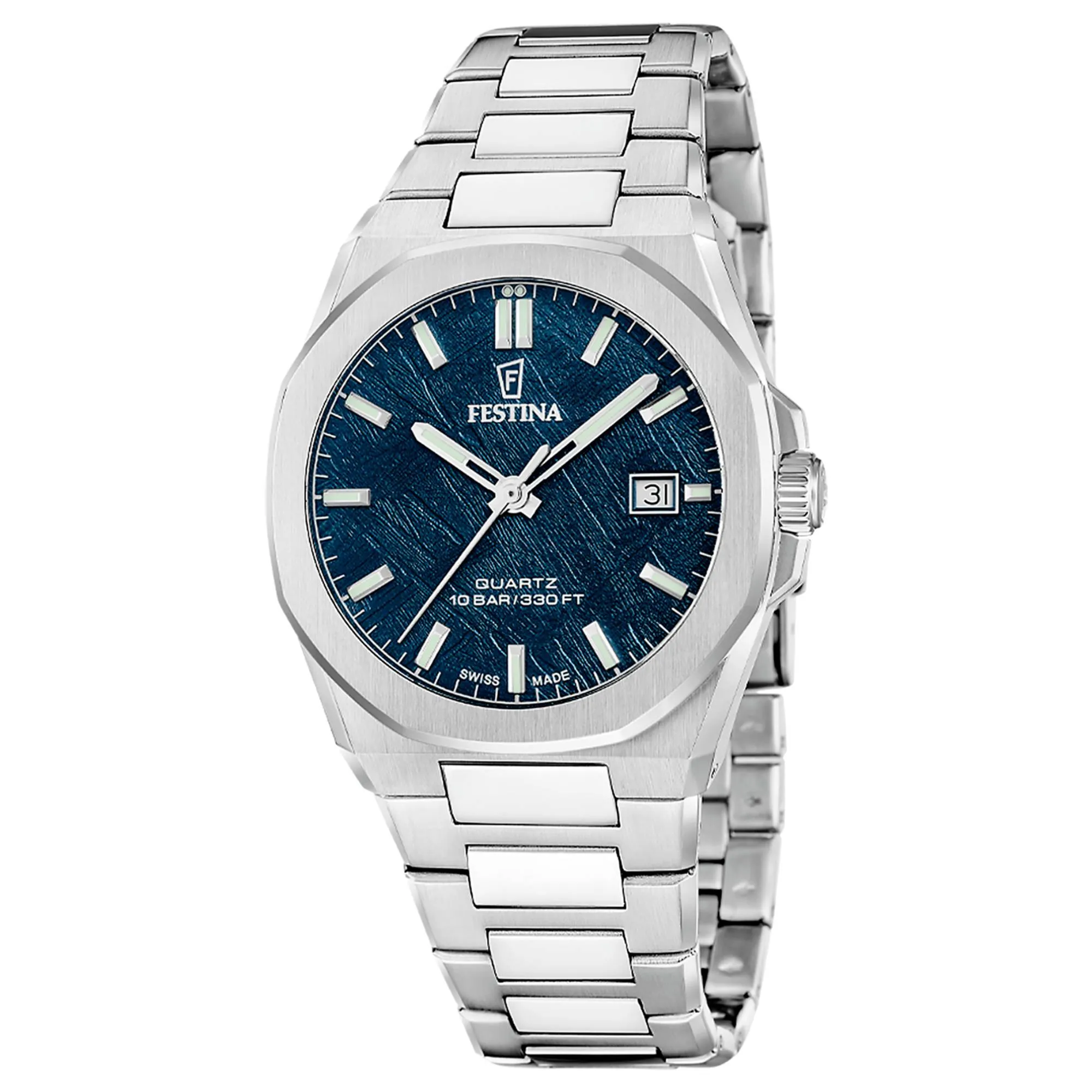 Festina Swiss Made F20100/4 Men's Classic Analogue Quartz Watch sold by H.S. Johnson
