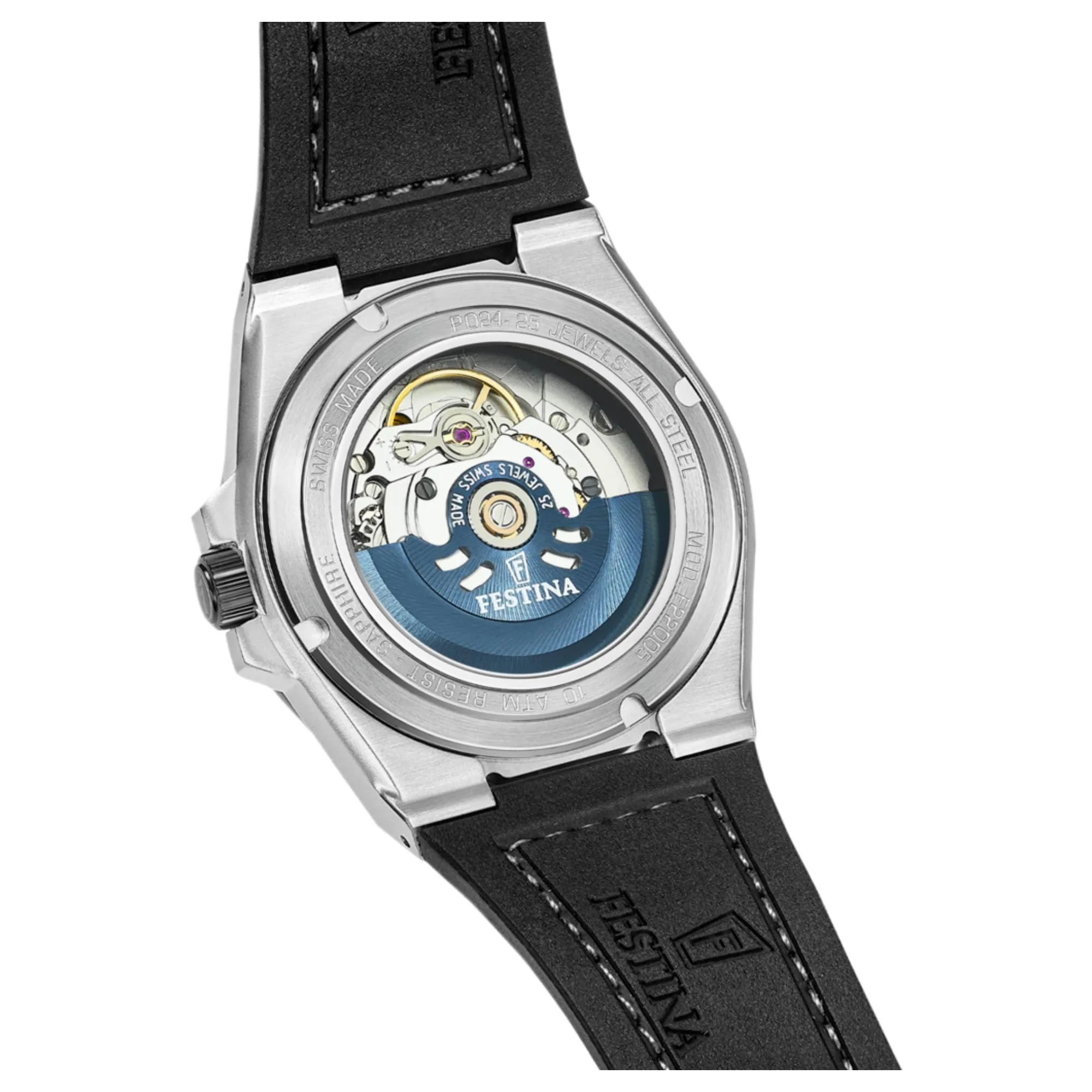 Festina Swiss Made F22005/4 Men's Classic Analogue Automatic Watch sold by H.S. Johnson product image thumbnail 3