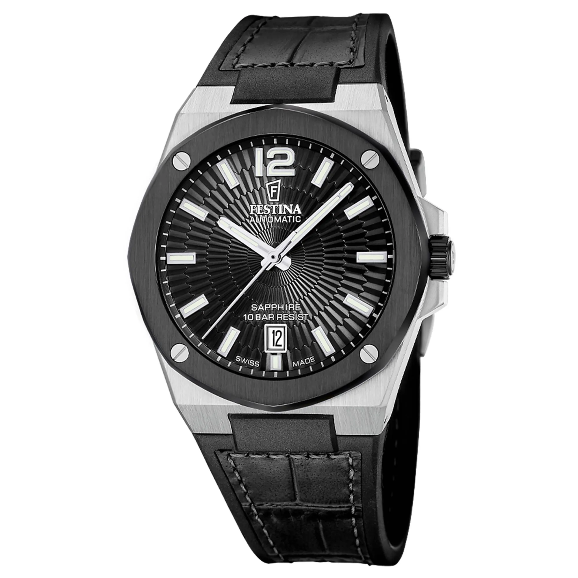 Festina Swiss Made F22005/4 Men's Classic Analogue Automatic Watch sold by H.S. Johnson