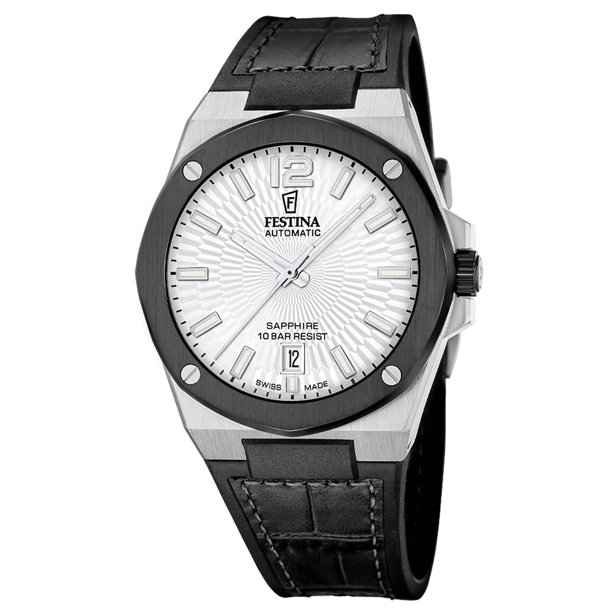 Festina Swiss Made F22005/1 Men's Classic Analogue Automatic Watch sold by H.S. Johnson