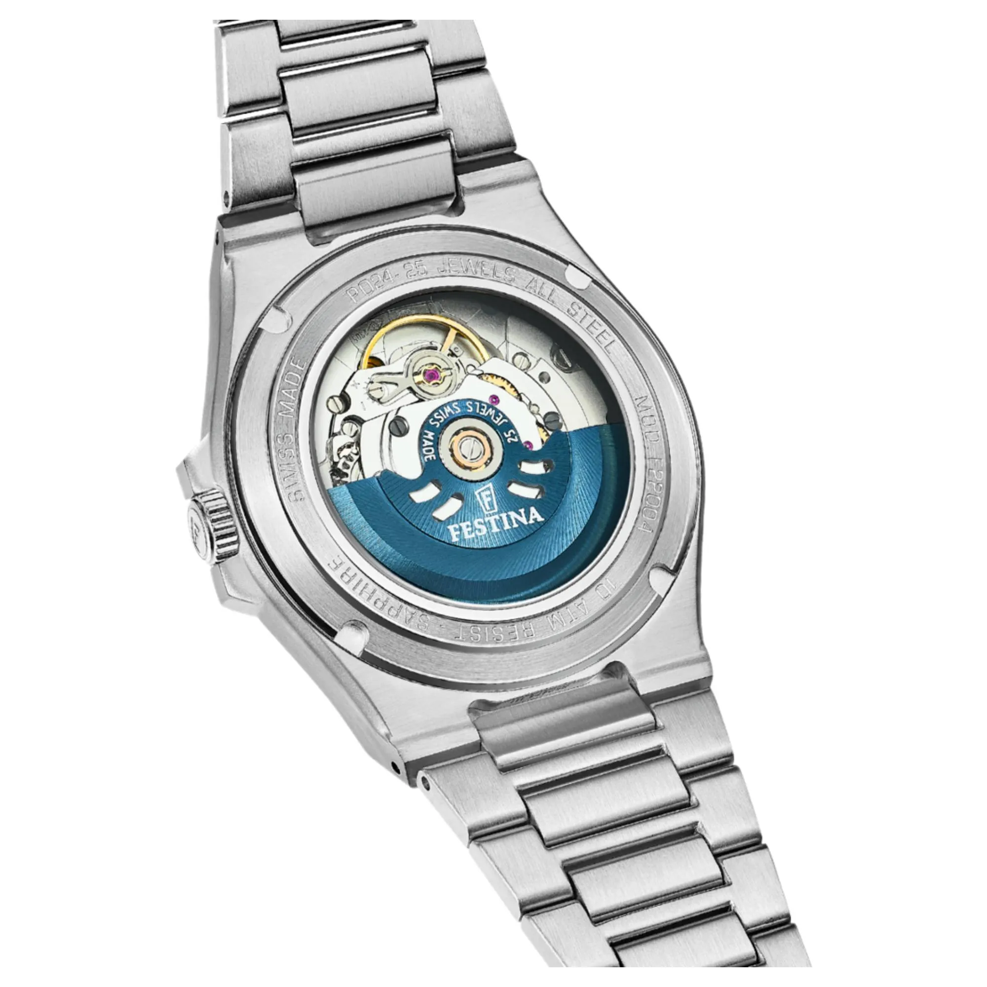 Festina Swiss Made F22004/2 Men's Classic Analogue Automatic Watch sold by H.S. Johnson product image thumbnail 4
