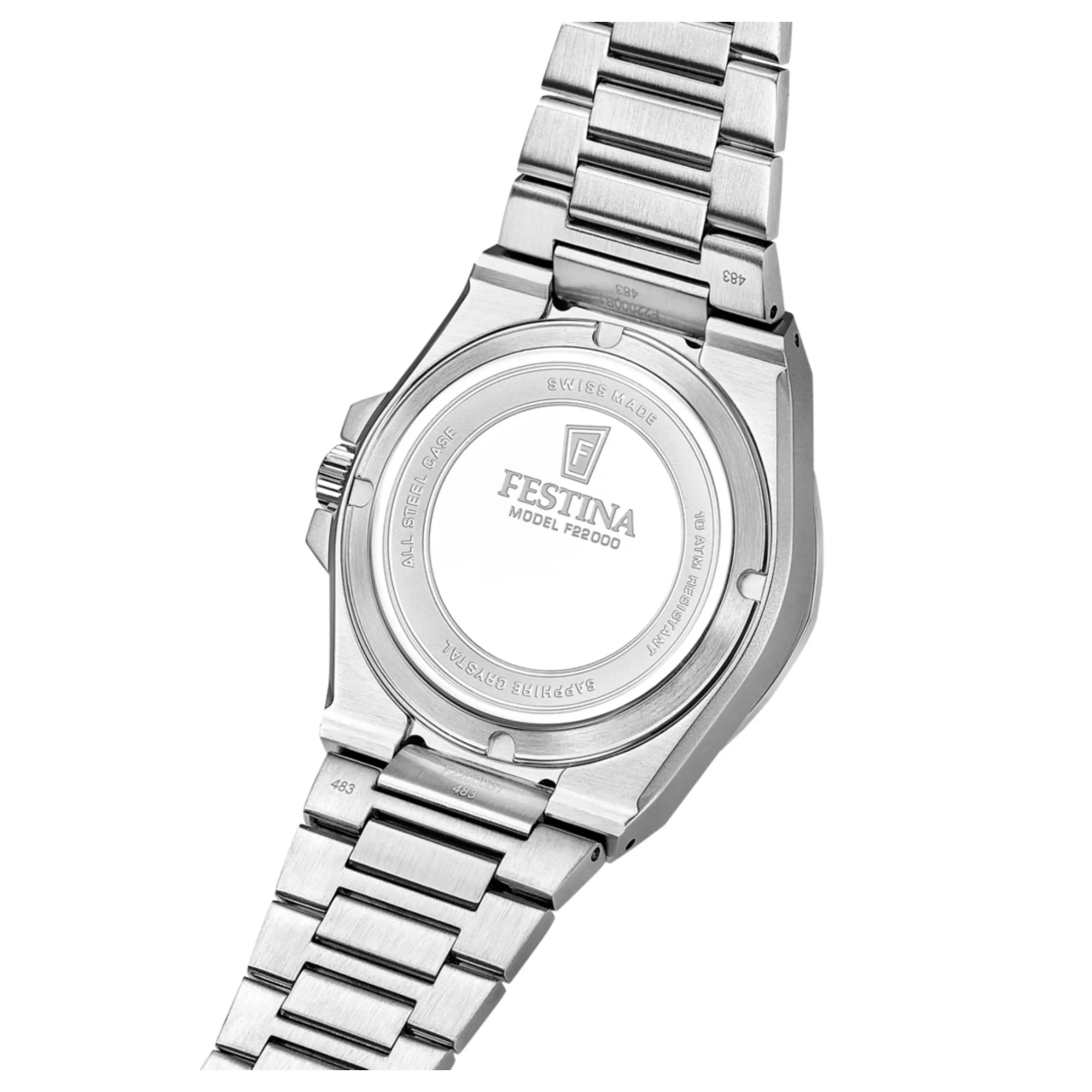 Festina Swiss Made F22004/2 Men's Classic Analogue Automatic Watch sold by H.S. Johnson product image thumbnail 3