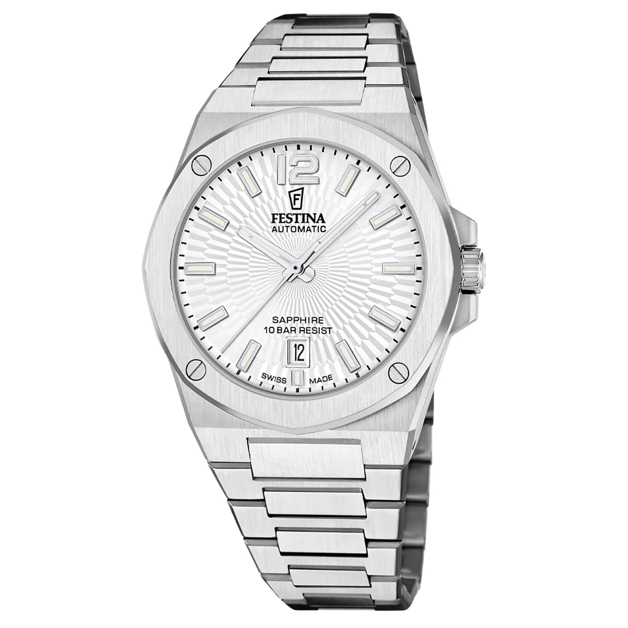 Festina Swiss Made F22004/1 Men's Classic Analogue Automatic Watch sold by H.S. Johnson