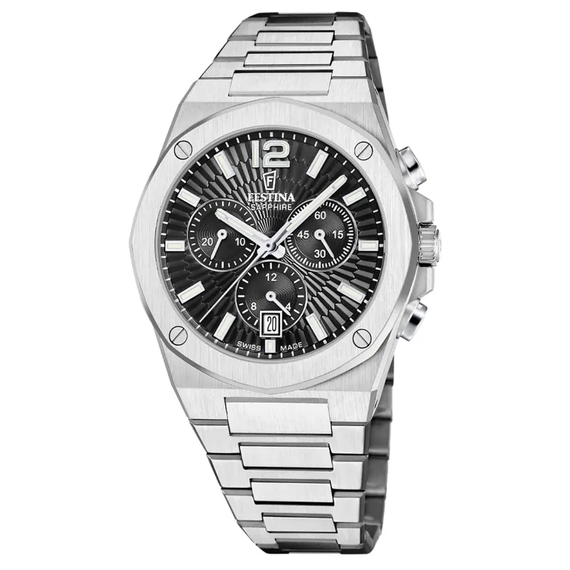 Festina Swiss Made F22002/4 Men's Vallée Analogue Chronograph Quartz Watch made by H.S. Johnson