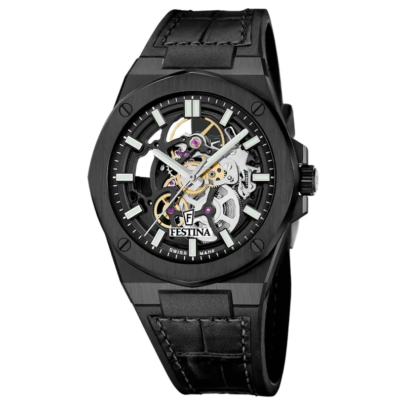 Festina Swiss Made F22015/1 Men's Analogue Automatic Watch made by H.S. Johnson