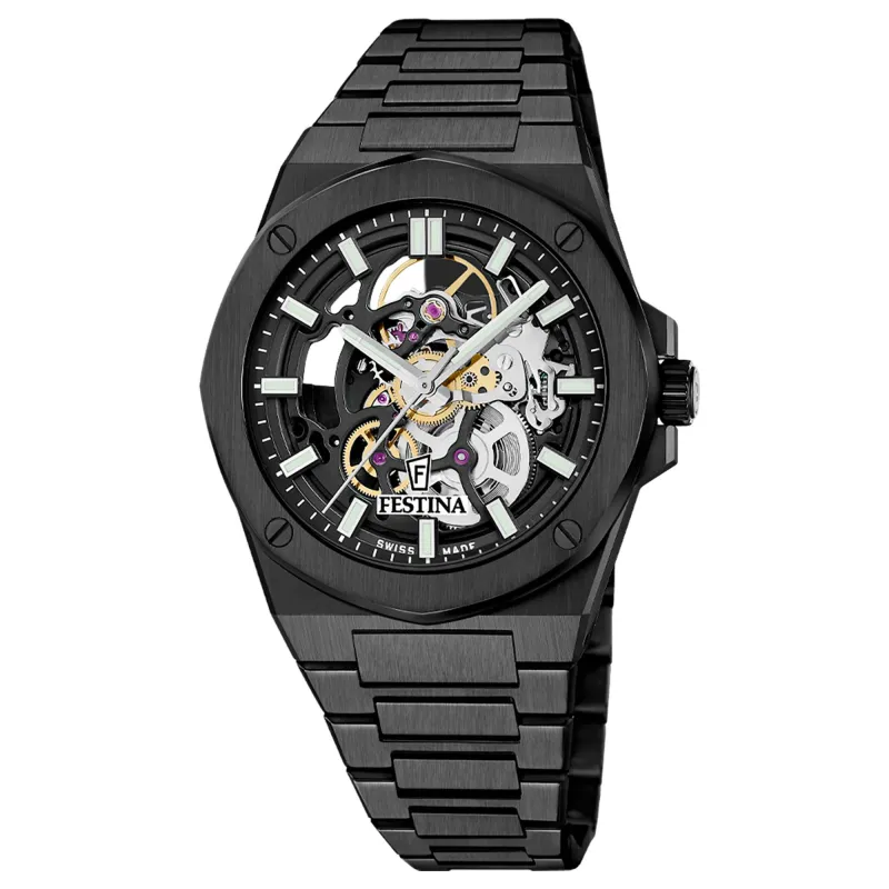 Festina Swiss Made F22014/1 Men's Analogue Automatic Watch made by H.S. Johnson