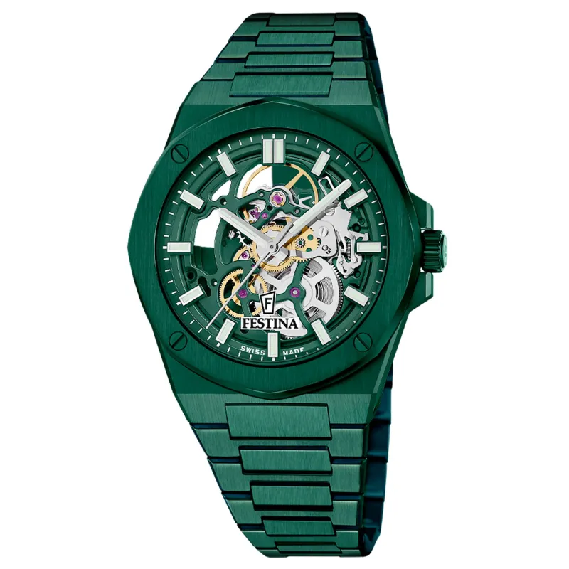 Festina Swiss Made F22012/1 Men's Analogue Automatic Watch made by H.S. Johnson