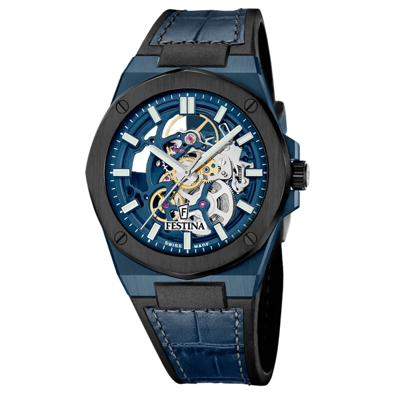 Festina Swiss Made F22011/1 Men's Analogue Automatic Watch made by H.S. Johnson