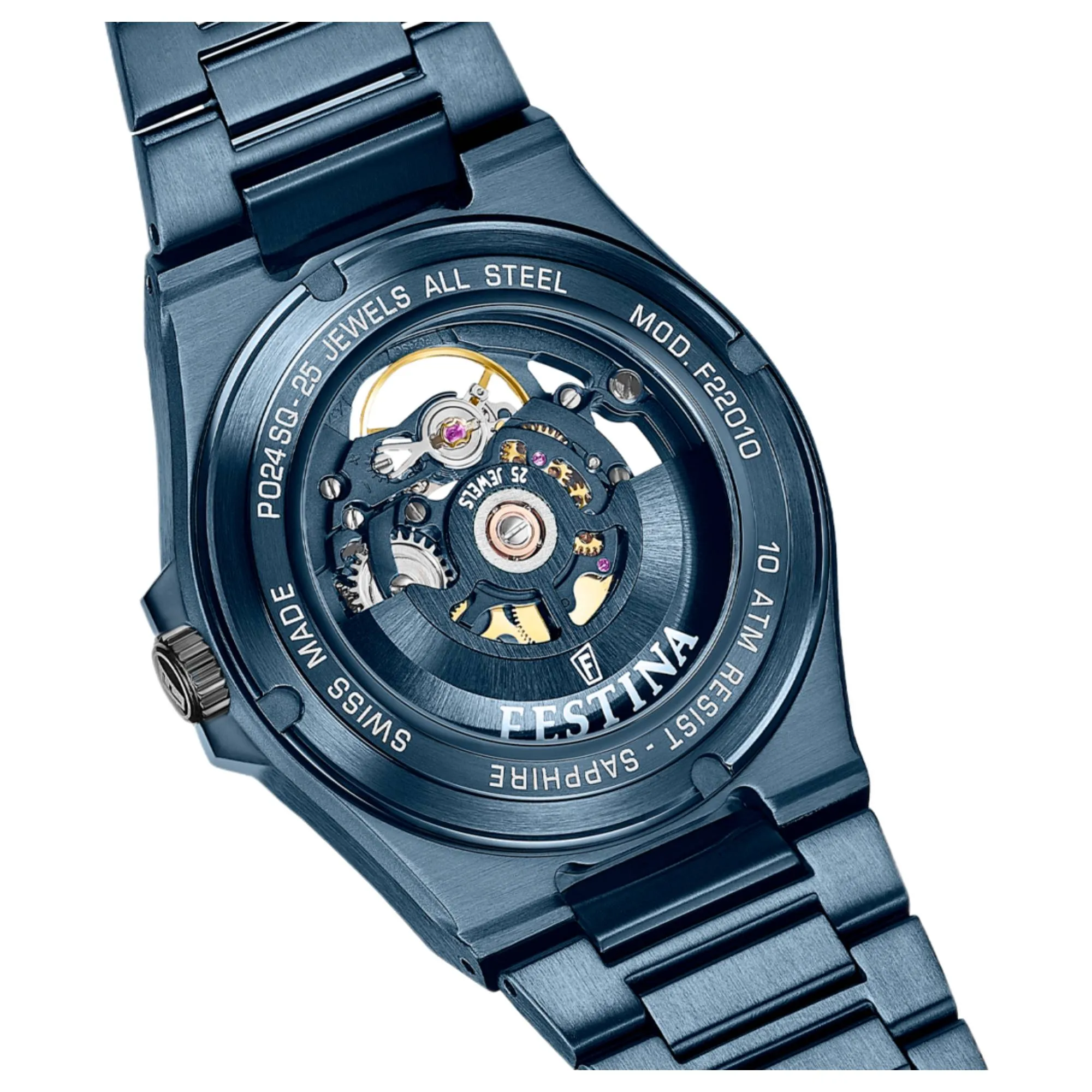 Festina Swiss Made F22010/1 Men's Analogue Automatic Watch sold by H.S. Johnson product image thumbnail 3