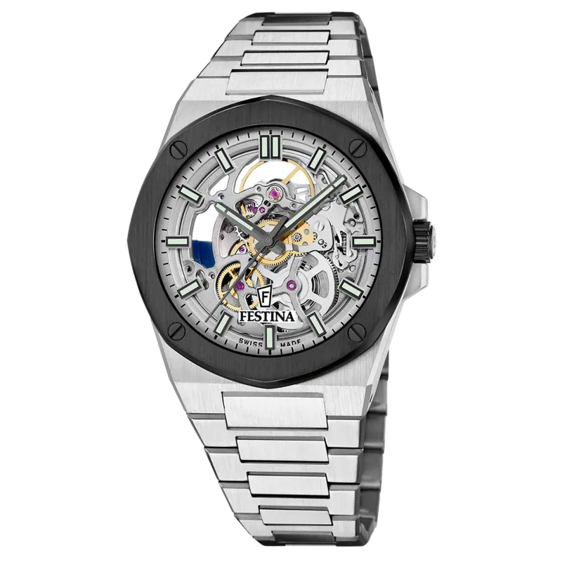 Festina Swiss Made F22008/1 Men's Analogue Automatic Watch made by H.S. Johnson