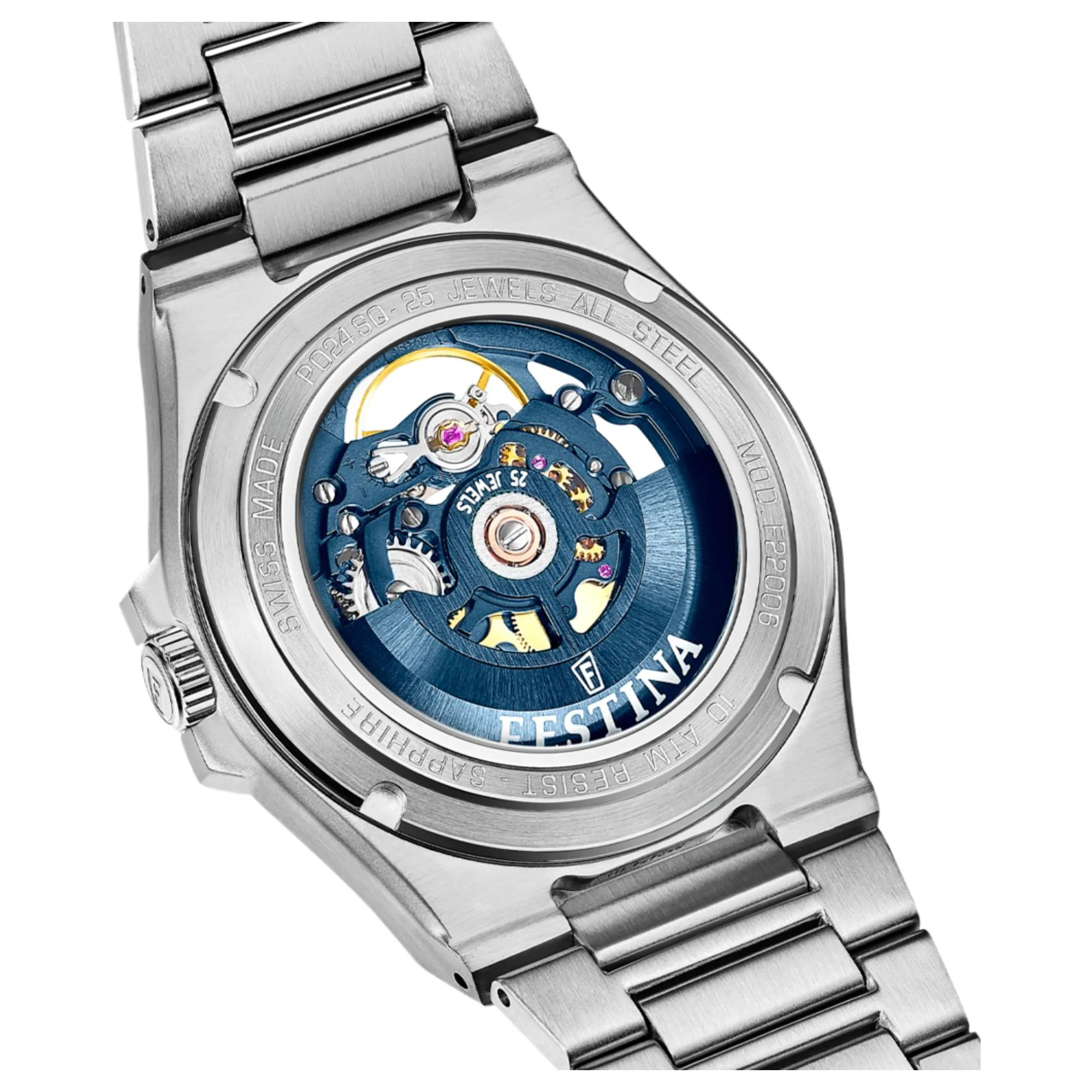 Festina Swiss Made F22006/2 Men's Analogue Automatic Watch sold by H.S. Johnson product image thumbnail 3