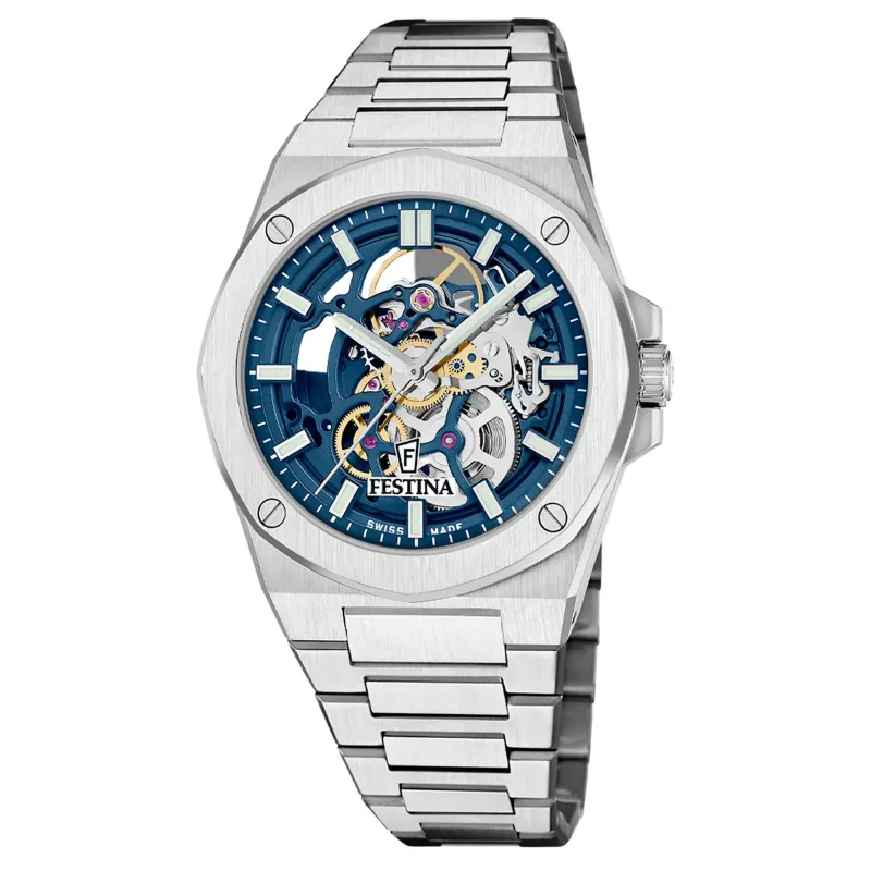 Festina Swiss Made F22006/2 Men's Analogue Automatic Watch made by H.S. Johnson