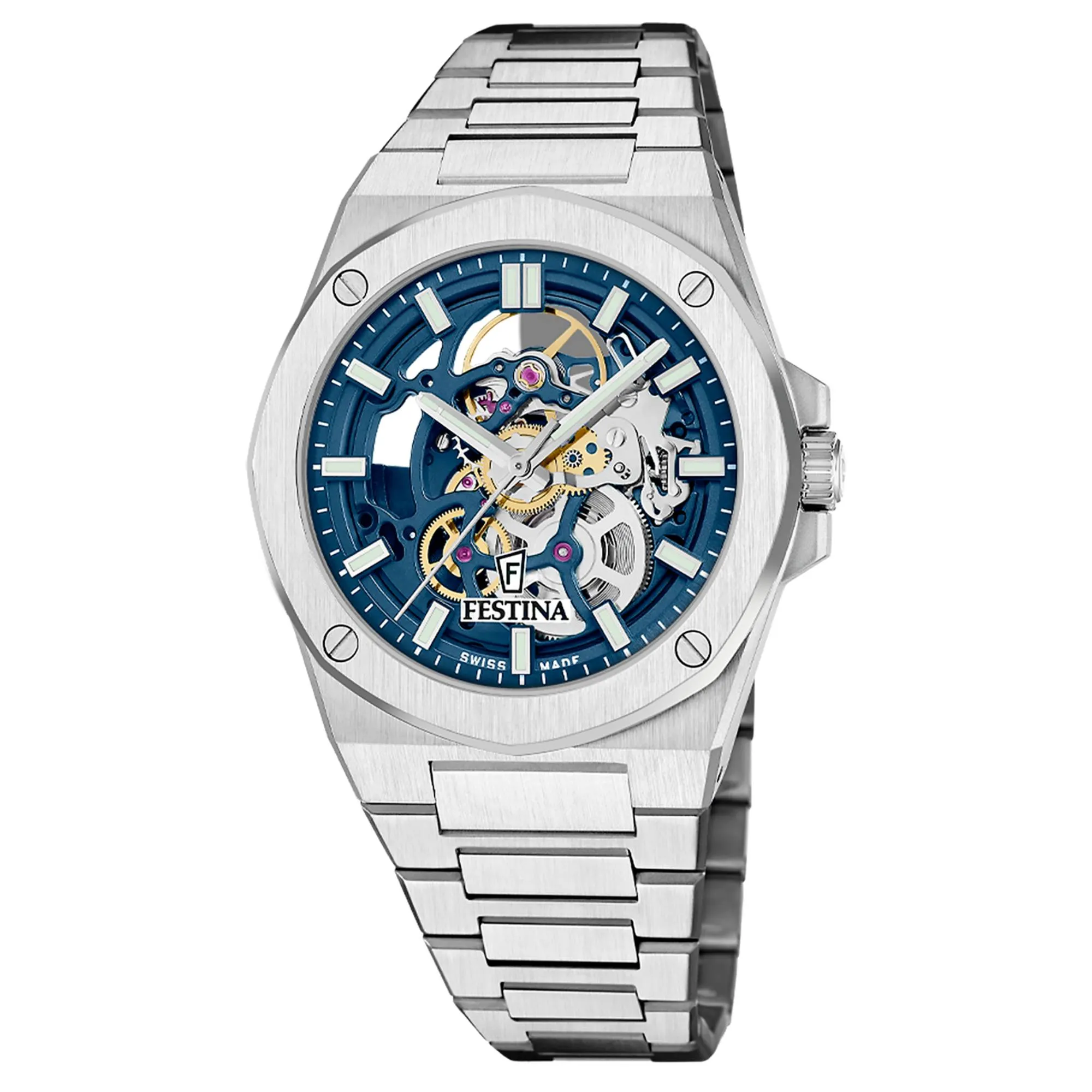 Festina Swiss Made F22006/2 Men's Analogue Automatic Watch sold by H.S. Johnson