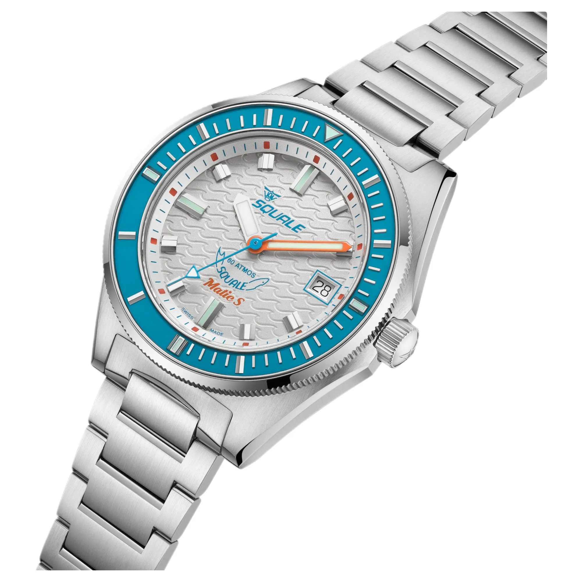 Squale MATICLBWT.SSBX 600M White Dial Watch sold by H.S. Johnson product image thumbnail 3