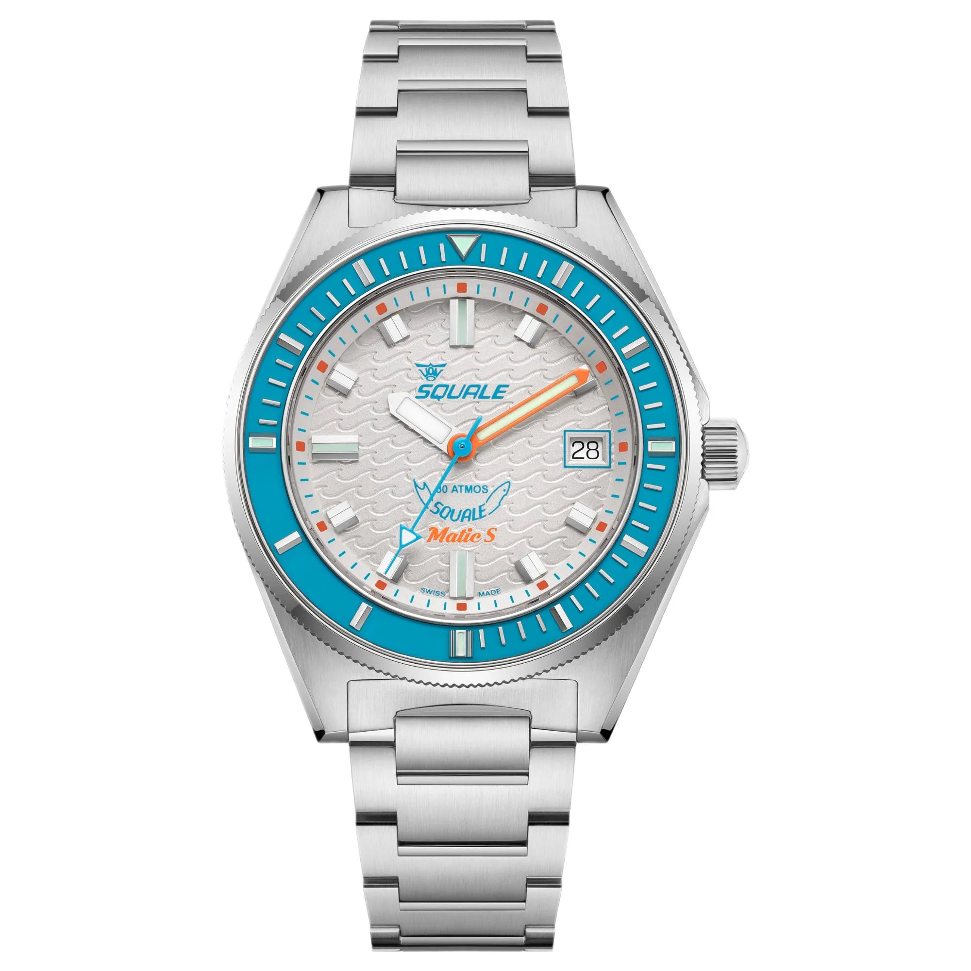 Squale MATICLBWT.SSBX 600M White Dial Watch sold by H.S. Johnson