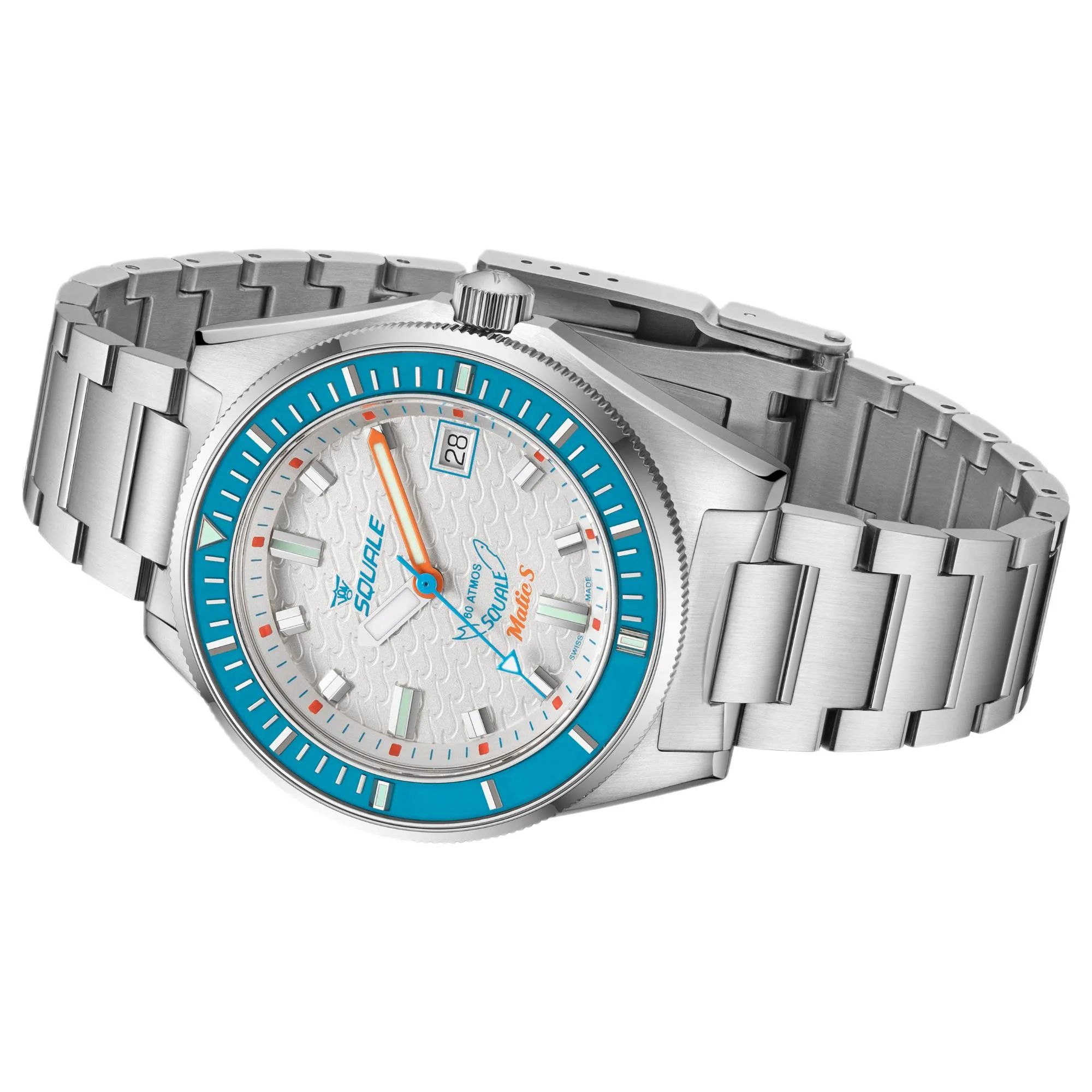 Squale MATICLBWT.SSBX 600M White Dial Watch sold by H.S. Johnson product image thumbnail 4
