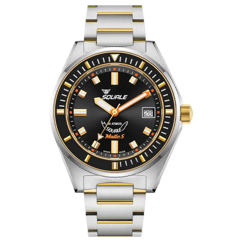 Squale MATICGBKBK.SSBI 600M Black Dial Watch made by H.S. Johnson