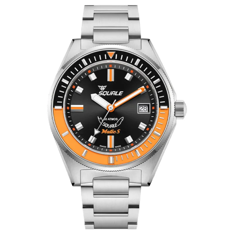 Squale MATICBKOBK.SSBX 600M Black Dial Watch made by H.S. Johnson