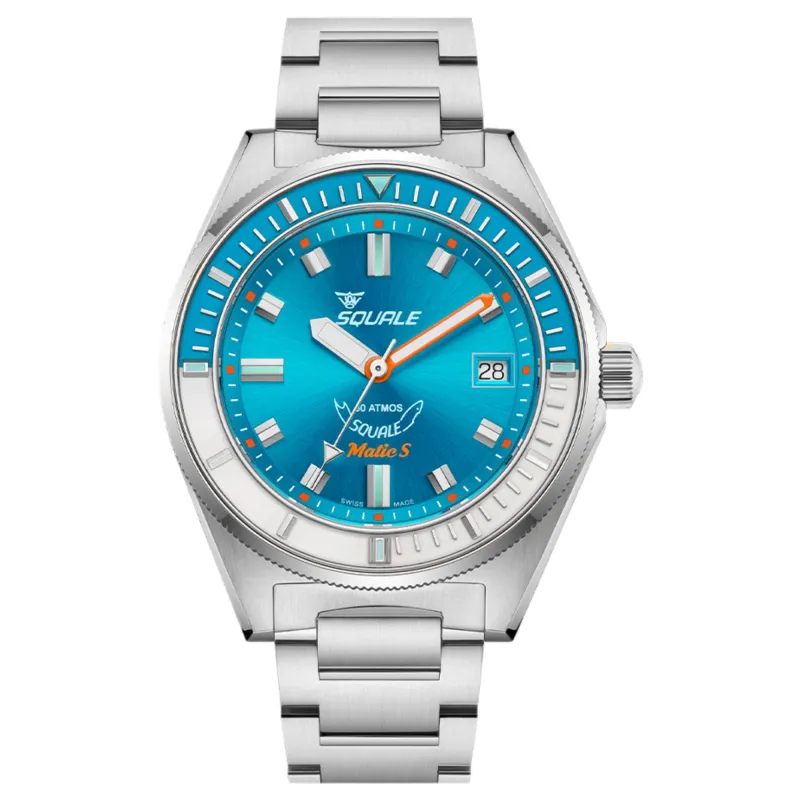 Squale MATICLBWLB.SSBX 600M Blue Dial Watch made by H.S. Johnson