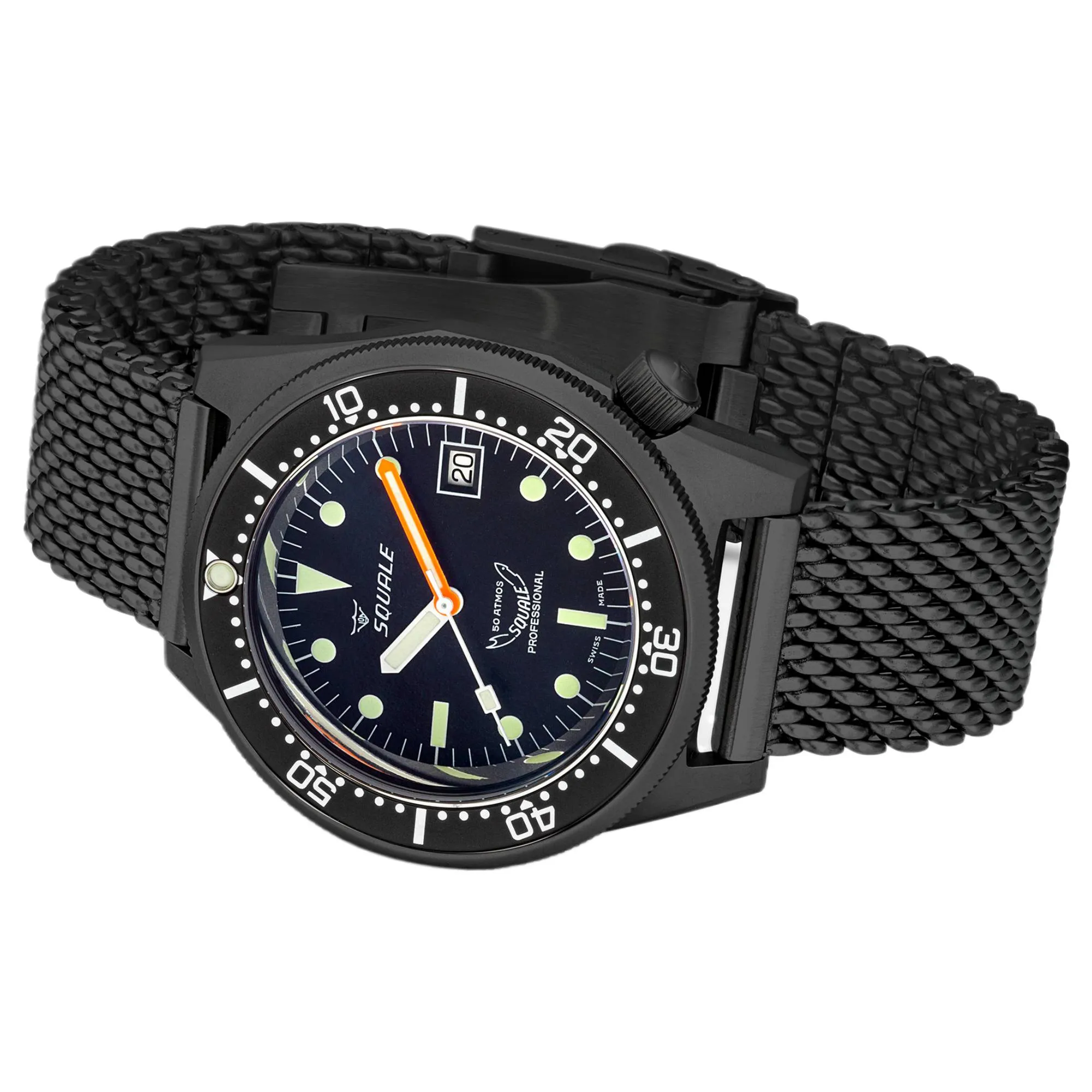 Squale 1521DLCBK.MEPVD20 500 Meter Swiss Automatic Dive Watch sold by H.S. Johnson product image thumbnail 3