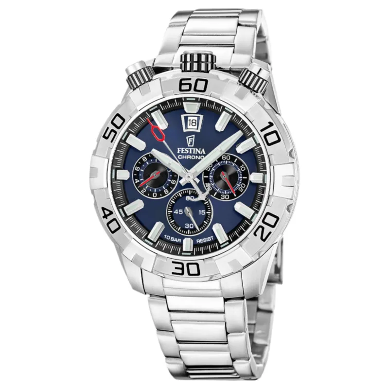 Festina F20743/1 Men's Bullhead Analogue Chronograph Quartz Watch made by H.S. Johnson
