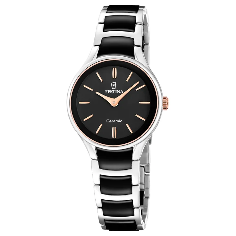 Festina F20752/7 Women's Ceramic Quartz Watch made by H.S. Johnson