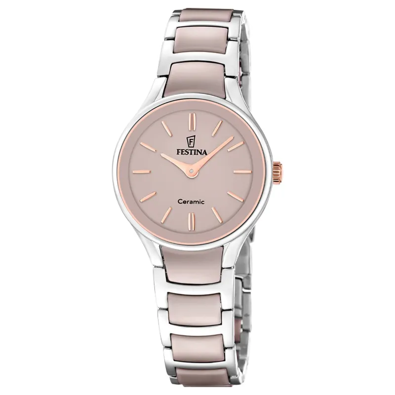 Festina F20752/2 Women's Ceramic Quartz Watch made by H.S. Johnson