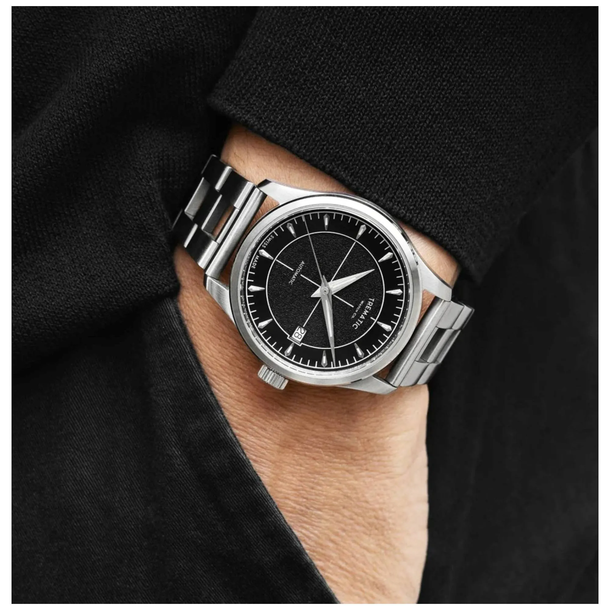 Trematic 1321121b ZY6 Ossidiana 38mm Bracelet By Forstner Automatic Watch sold by H.S. Johnson product image thumbnail 5
