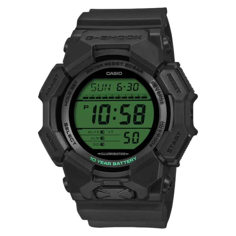 G-Shock GD-010BEG-1ER Black And Electro-Green Series Digital Watch made by G-Shock