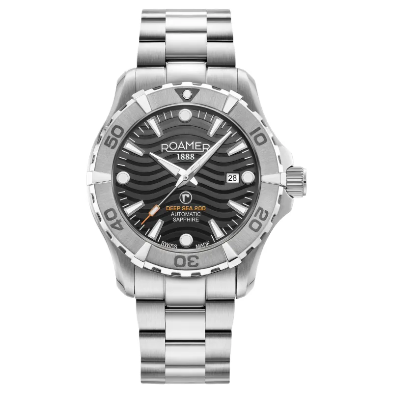 Roamer 860983 41 55 70 Deep Sea 200 Steel Bracelet Watch made by H.S. Johnson
